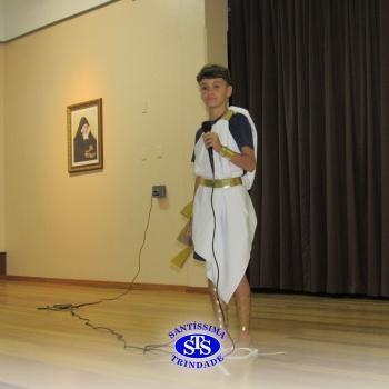 Festa do Olimpo, com alunos do 6º ano 