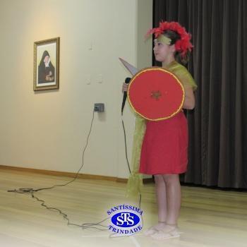 Festa do Olimpo, com alunos do 6º ano 