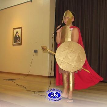 Festa do Olimpo, com alunos do 6º ano 