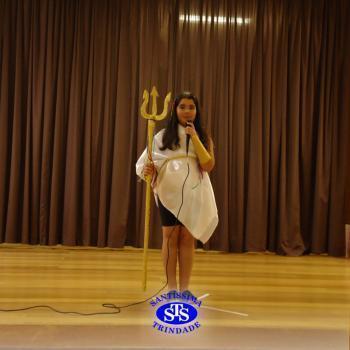 Festa do Olimpo, com alunos do 6º ano 