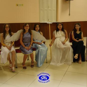 Festa do Olimpo, com alunos do 6º ano 