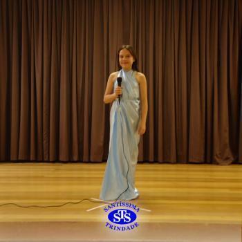 Festa do Olimpo, com alunos do 6º ano 