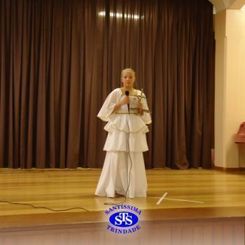 Festa do Olimpo, com alunos do 6º ano 