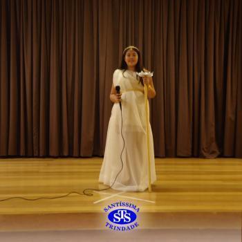 Festa do Olimpo, com alunos do 6º ano 