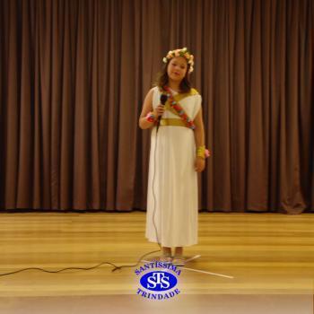 Festa do Olimpo, com alunos do 6º ano 