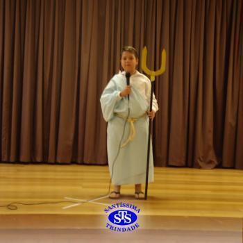 Festa do Olimpo, com alunos do 6º ano 