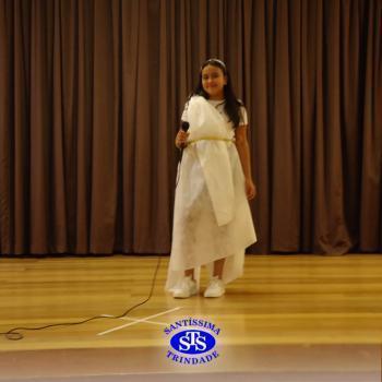 Festa do Olimpo, com alunos do 6º ano 