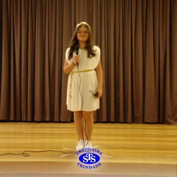 Festa do Olimpo, com alunos do 6º ano 
