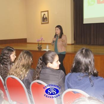 Camila Telles conversou sobre o valor do agronegócio aos alunos