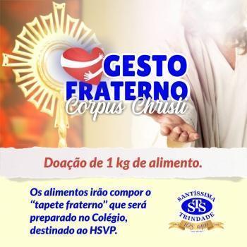 Participe do Gesto Fraterno de Corpus Christi