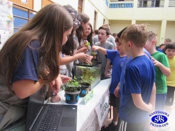 Feira de Ciências com alunos do 6º e 7º anos