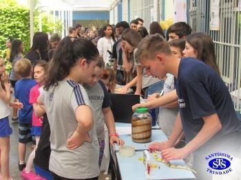 Feira de Ciências com alunos do 6º e 7º anos