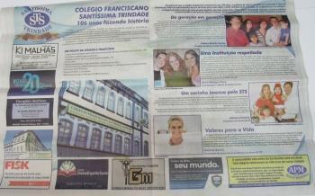 Colégio recebeu homenagem no Jornal Diário
