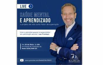 Saúde Mental e Aprendizado é tema de live para a Rede SCALIFRA-ZN