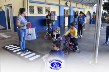 Crianças participam de atividade sobre a Semana do Trânsito | Inf. 3