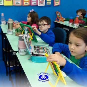 Uso do ábaco durante a fase de letramento matemático | 1º ano Ens. Fundamental