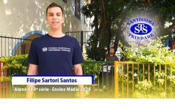 Depoimento do aluno Filipe Sartori Santos