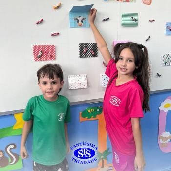 Alunos do 1º ano realizam atividades que auxiliam na alfabetização