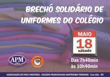 Brechó solidário de uniformes STS