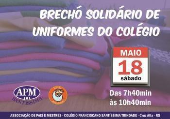 Brechó solidário de uniformes STS