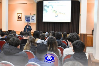 Alunos do 7º ano e da 2ª série participam do projeto Meliponário Franciscano