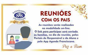 Reuniões com os Pais - 1º ano e Infantil 4