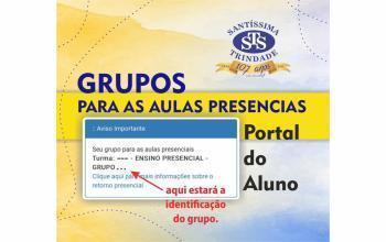 Publicados grupos para as aulas presenciais 