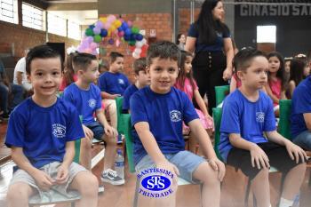 Celebração de Conclusão da Educação Infantil e envio para o 1º ano dos alunos do Infantil 5