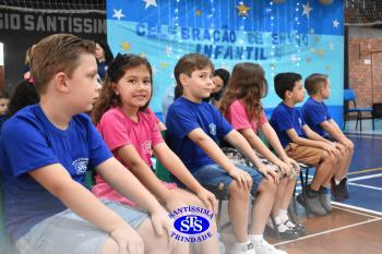 Celebração de Conclusão da Educação Infantil e envio para o 1º ano dos alunos do Infantil 5