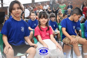 Celebração de Conclusão da Educação Infantil e envio para o 1º ano dos alunos do Infantil 5