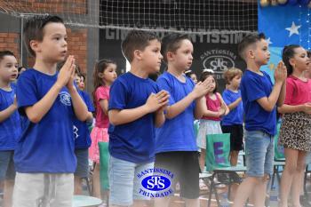 Celebração de Conclusão da Educação Infantil e envio para o 1º ano dos alunos do Infantil 5