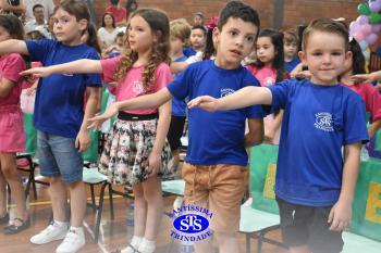 Celebração de Conclusão da Educação Infantil e envio para o 1º ano dos alunos do Infantil 5