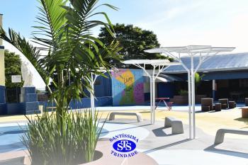 Novo pátio do Colégio torna-se mais acolhedor