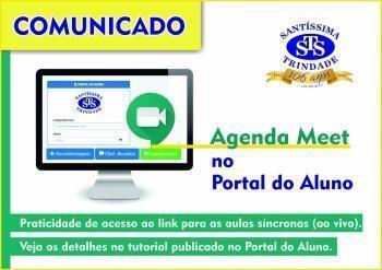 Agenda Meet no Portal do Aluno