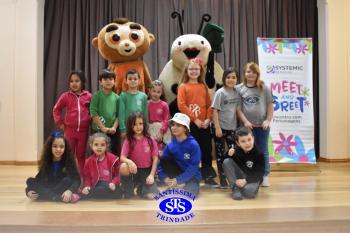 Meet and Greet com personagens da Systemic Bilingual