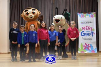 Meet and Greet com personagens da Systemic Bilingual