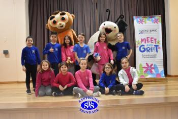Meet and Greet com personagens da Systemic Bilingual