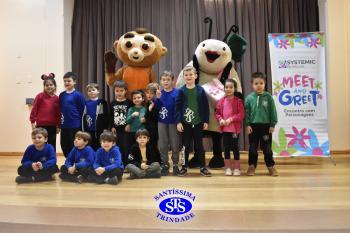 Meet and Greet com personagens da Systemic Bilingual