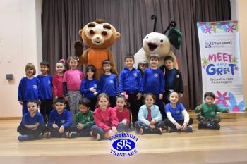 Meet and Greet com personagens da Systemic Bilingual
