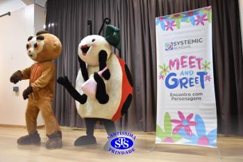 Meet and Greet com personagens da Systemic Bilingual