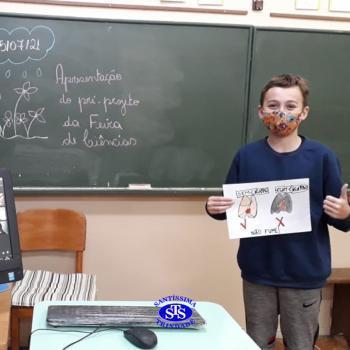 Alunos preparam a Feira de Ciências