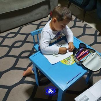 Aulas remotas no Infantil 3