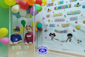 Alunos participam de atividades alusivas ao Dia da Criança 