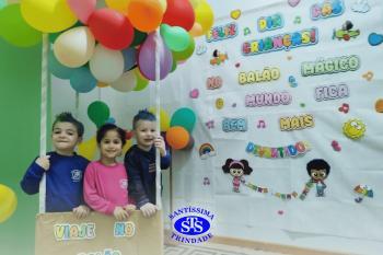 Alunos participam de atividades alusivas ao Dia da Criança 