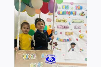 Alunos participam de atividades alusivas ao Dia da Criança 