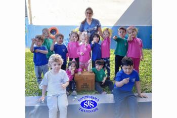 Alunos participam de atividades alusivas ao Dia da Criança 