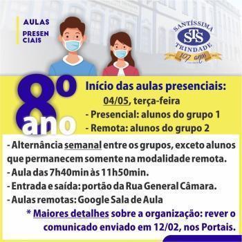 Retorno às aulas presenciais: Educação Infantil ao Ensino Médio