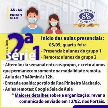 Retorno às aulas presenciais: Educação Infantil ao Ensino Médio