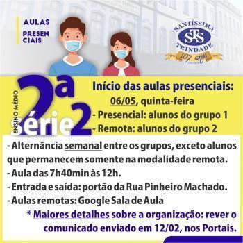 Retorno às aulas presenciais: Educação Infantil ao Ensino Médio