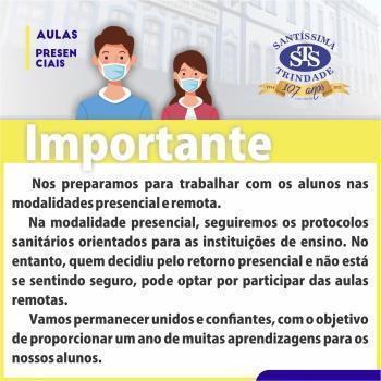 Retorno às aulas presenciais: Educação Infantil ao Ensino Médio